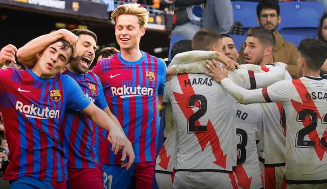 FC Barcelona vs. Rayo Vallecano: en la primera rueda de LaLiga ganaron los franjirrojos por 1-0. Foto: composición GLR/FC Barcelona/Rayo Vallecano