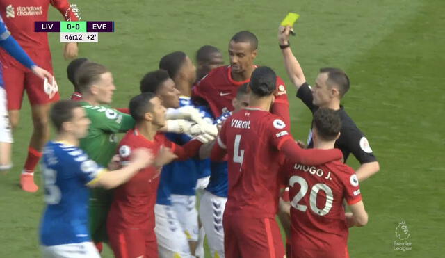 Liverpool y Everton se enfrentan en el estadio Anfield. Foto: captura de ESPN