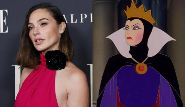 Gal Gadot interpretará a la Reina Malvada en la película live-action "Blancanieves y los siete enanitos". Foto: composición LR/ AFP/Disney