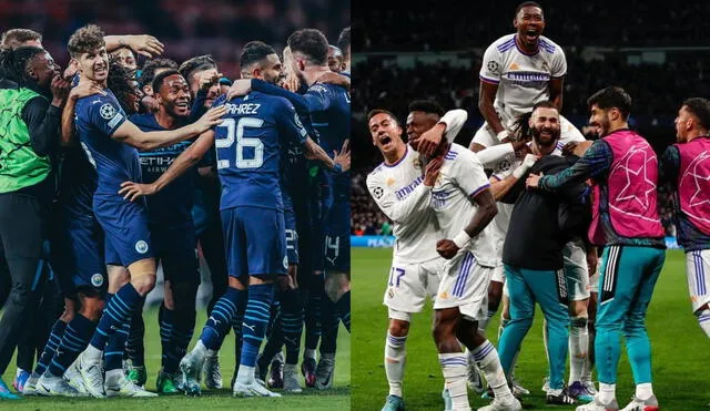 La ida de la semifinal de la Champions League enfrenta al 13 veces campeón de la competición, Real Madrid, contra un Manchester City que busca su primera copa. Foto: composición LR/Instagram de los clubes.