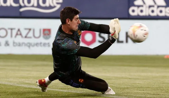 Courtois quiere ganar su primera Champions con el cuadro madrileño. Foto: EFE.