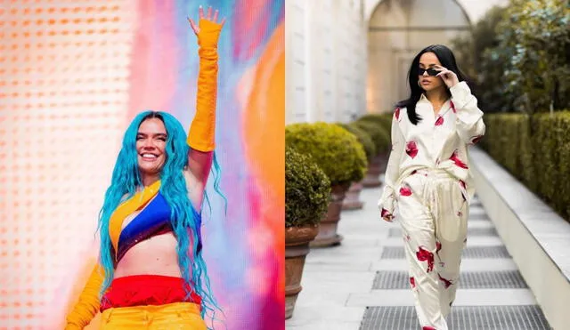 Con reciente anterioridad, ambas cantantes han publicado en redes sociales su tema "MAMIII". Foto: composición LR/Instagram de las artistas.
