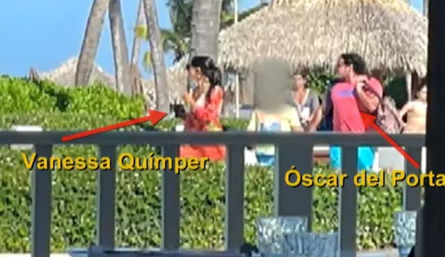 Óscar del Portal habría viajado a Punta Cana para vacacionar junto a Vanessa Químper. Foto: captura ATV