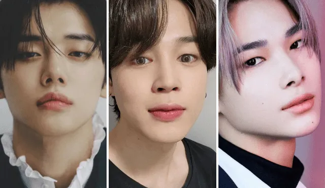 YeonJun de TXT, Jimin de BTS y Niki de ENHYPEN forman parte de los bailarines más populares en el mundo del k-pop. Foto: composición La República / ELLE / Twitter @bts_twt / HYBE