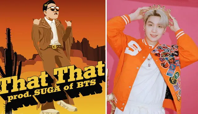 PSY y Suga de BTS unen su talento en la canción "That that". Foto: P Nation/BIGHIT