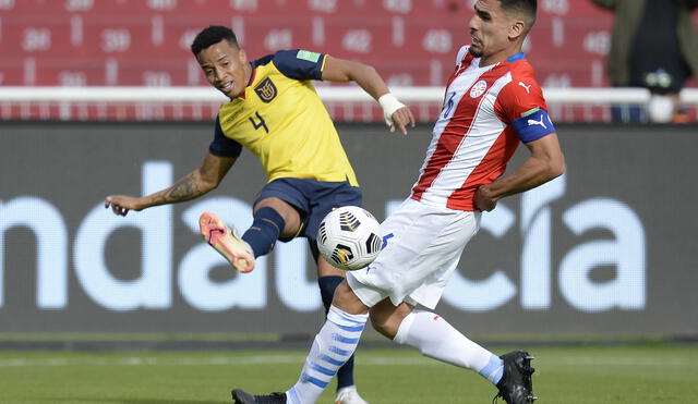 Byron Castillo enfrentó a Paraguay en las recientes eliminatorias sudamericanas. Foto: AFP