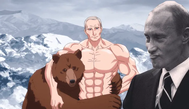 El camarada Poutine, que hace una clara referencia al presidente de Rusia en el anime “How heavy are the dumbbells you lift?”. Foto: Composición/Dogo Kobo/Difusión