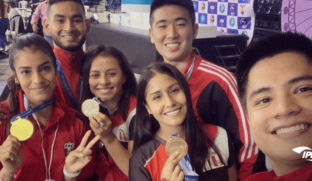 La selección de karate participó en el Sudamericano Juvenil y Senior de Karate en Guayaquil. Foto: IPD