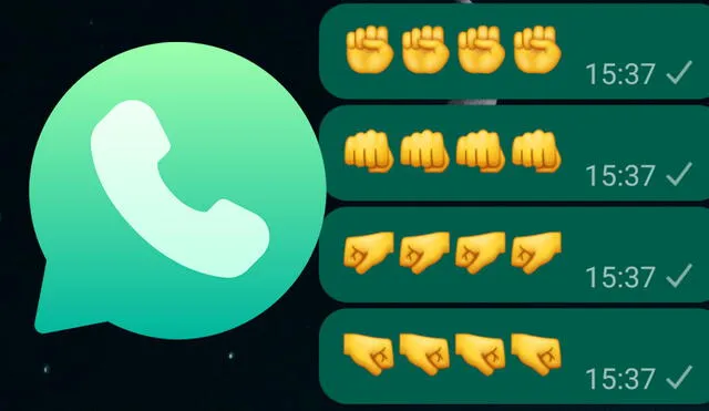 Los emojis en forma de puño están disponibles en iOS y Android. Foto: composición LR