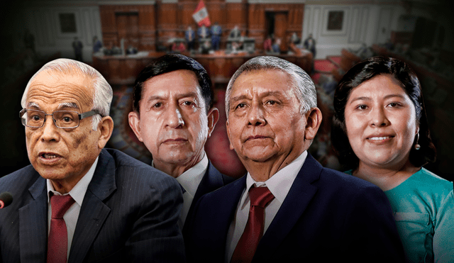 Aníbal Torres, Alfonso Chávarry, Carlos Palacios y Betssy Chávez serían interpelados y citados en el Congreso. Foto: composición de Gerson Cardoso/La República