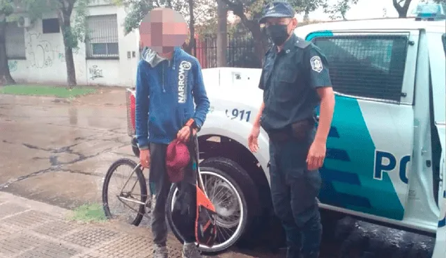 "T" fue encontrado por la policía bonaerense que registraba las calles de Morón tras 2 días de su desaparición. Foto: cortesía Infobae