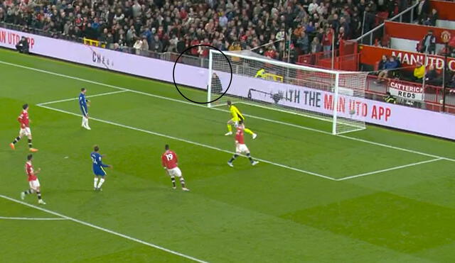 Reece James estuvo cerca de anotar en el partido entre Manchester United y Chelsea por Premier League. Foto: captura de ESPN