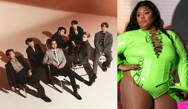 Lizzo es fan de BTS. Foto composición: Harper's Bazar y TIME.