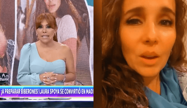 Magaly Medina se mostró feliz por apoyo de cibernautas a Érika Villalobos. Foto: composición captura de ATV/ Instagram