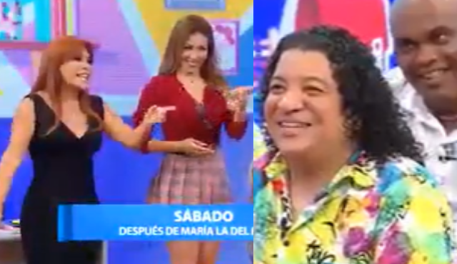 Carlos Vílchez no se esperó la respuesta de Magaly Medina en el show de JB en ATV. Foto: JB en ATV/captura