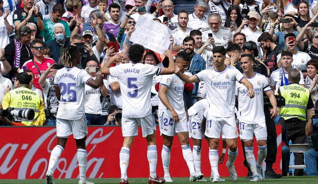 Real Madrid enfrenta al Espanyol a cuatro fechas de culminar LaLiga. Foto: EFE