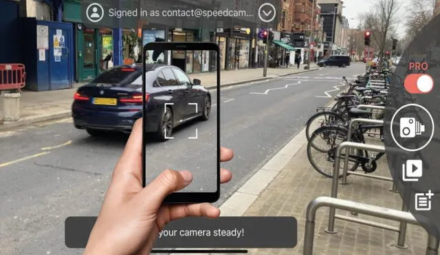 La app resulta útil para las personas que manejan carros. Foto: composición LR/Speedcam Anywhere