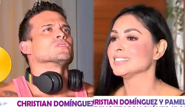 Pamela Franco habló de su relación con Christian Domínguez. Foto: capturas América TV