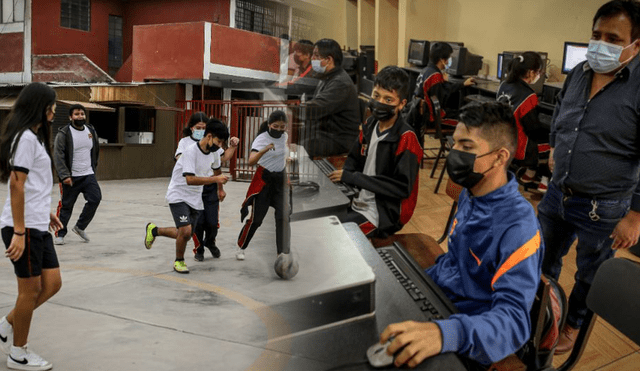 Además del retorno a la presencialidad, los quioscos y cafeterías abrirán sus puertas dentro de los centros educativos. Foto: composición de Fabrizio Oviedo/John Reyes/La República