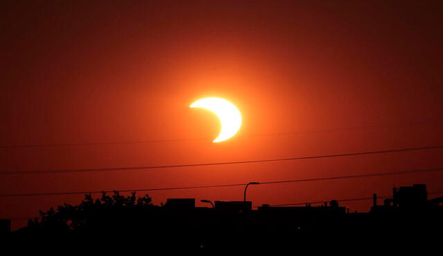 El eclipse solar pudo apreciarse en algunos países de América del Sur. Foto: NASA