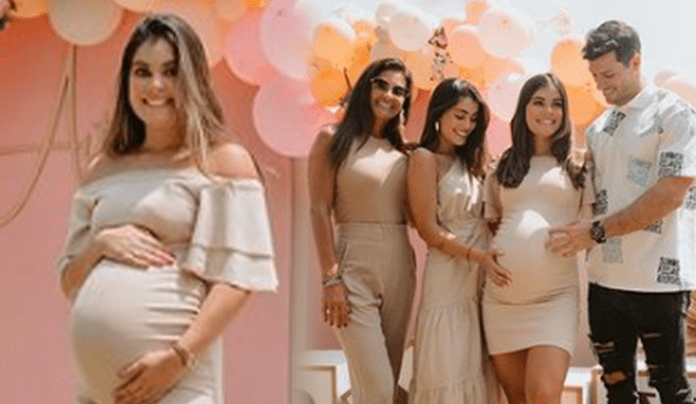 Majo Parodi tuvo como invitadas en su baby shower a Flavia Laos y Luciana Fuster. Foto: composición/Instagram