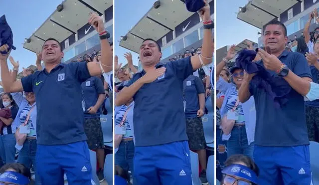 El papá de Rosa Castro protagonizó un emotivo festejo por el gol de su hija. Foto: composición/Twitter