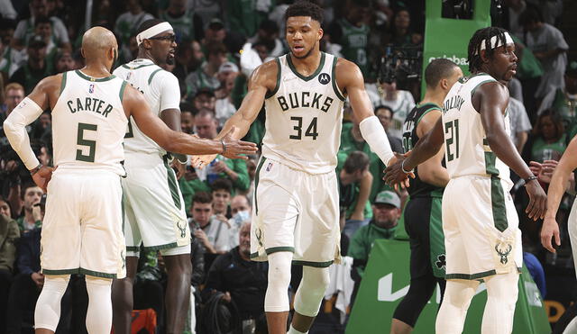La serie entre Boston Celtics y Milwaukee Bucks inició en el TD Garden. Foto: AFP