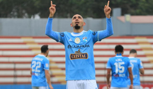 Marcos Riquelme anotó ocho goles con Sporting Cristal. Foto: Liga de Fútbol Profesional