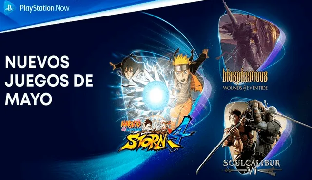 Blasphemous, Soul Calibur 6 y Naruto Shippuden Ultimate Ninja Storm 4 son los tres nuevos juegos que llegan a Playstation Now. Foto: hobbyconsolas