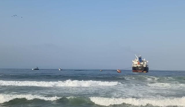 OEFA y la Marina de Guerra supervisaron la zona. Foto: Dirección de Capitanías y Guardacostas del Perú / Twitter