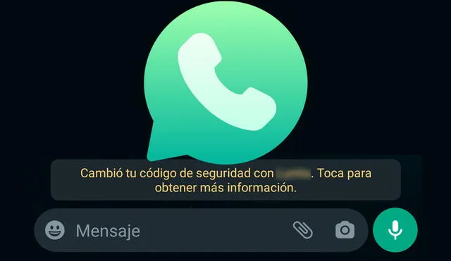 Este mensajes de WhatsApp aparece tanto en iOS como en Android. Foto: composición LR