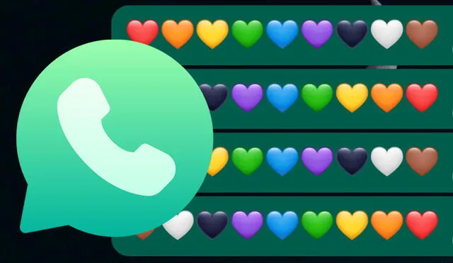 Los emojis de corazón están disponibles en WhatsApp tanto en teléfonos Android como en los iPhone. Foto: composición/LR