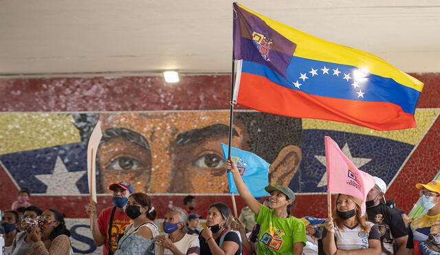 El domingo 1 de mayo en Venezuela se movilizaron simpatizantes de Nicolás Maduro con motivo del Día del Trabajador. Foto: EFE