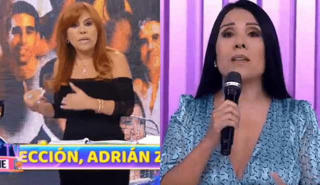Magaly Medina le dijo a Tula Rodríguez que seguirá apoyando a los hijos mayores de Javier Carmona. Foto: composición captura de ATV/ América TV