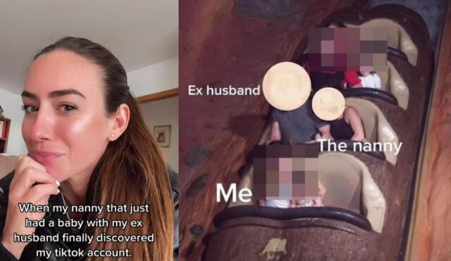 Creadora de contenido descubre infidelidad de su esposo revisando fotos de su viaje familiar a Disneyland. Foto: Composición Tik Tok Captura