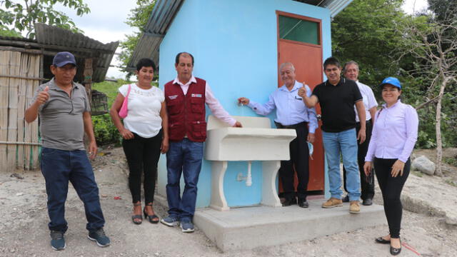 Pobladores de Collicate (Utcubamba) se benefician con obra de agua potable. Foto: GOREA