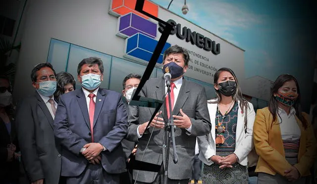 Congresistas de Perú Libre no votaron en bloque sobre los proyectos que limitan las funciones de Sunedu. Foto: composición/Fabrizio Oviedo