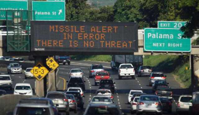 En el 2018, en Hawái, se emitió un mensaje de alerta sobre un ataque de misíles. Foto: AP