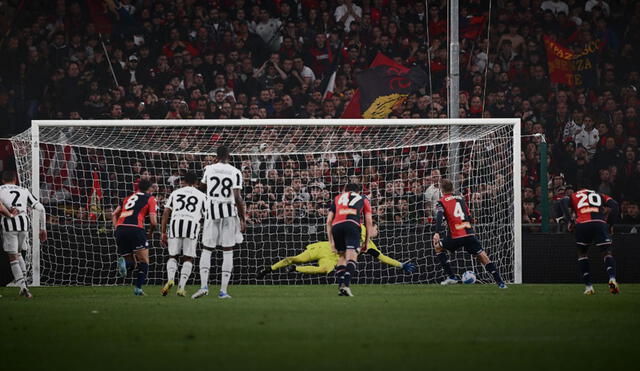 Genoa derrotó 2-1 a Juventus y sumó 28 puntos en la Serie A. Foto: AFP