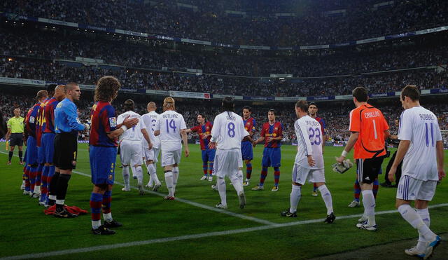 Uno de los pasillos más recordados: el del Barcelona al Real Madrid en 2008. Foto: Real Madrid