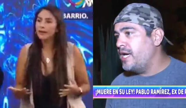 Chola Puca indignada por declaraciones de su esposo en "Magaly TV, la firme". Foto: composición/ captura de América TV