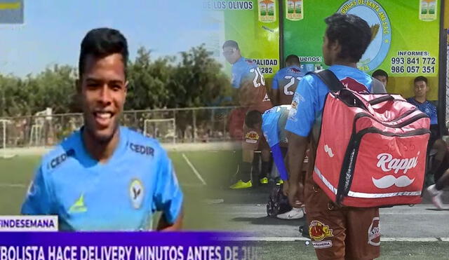 Gersy Arámbulo juega la etapa distrital de la Copa Perú. Foto: captura Latina/Twitter