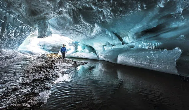 Los científicos confirmaron que los sedimentos debajo del hielo antártico están cargados de agua líquida hasta el fondo. Foto referencial: Marko Prezelj / Desierto Blanco