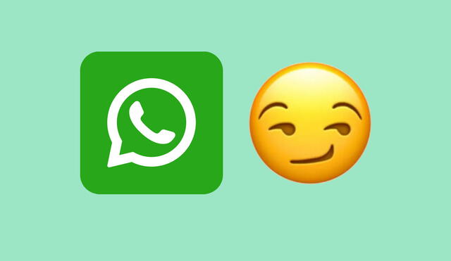 El emoji de la cara con sonrisa coqueta de WhatsApp en iOS y Android. Foto: composición LR