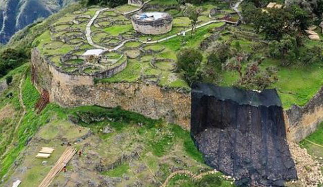 Hasta el momento, suman 16 los puntos en riesgo detectados en Kuélap. Foto: Gore Amazonas