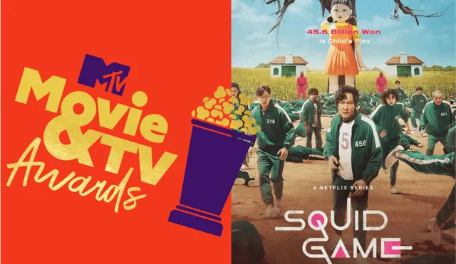"El juego del calamar" participará en los premios MTV Movie Awards 2022. Foto composición: MTV/IMDb.