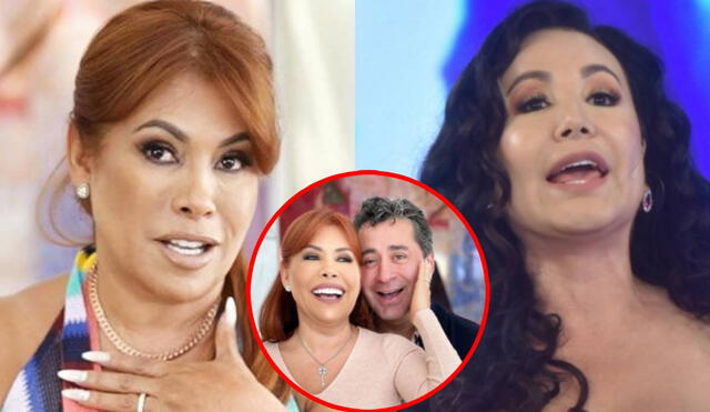 Magaly Medina indignada por comentario de Janet Barboza a su esposo Alfredo Zambrano. Foto: composición/ Instagram/ Latina