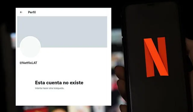 El fallo se ha presentado aparentemente solo en la cuenta de Netflix Latinoamérica. Foto: captura de Twitter/difusión