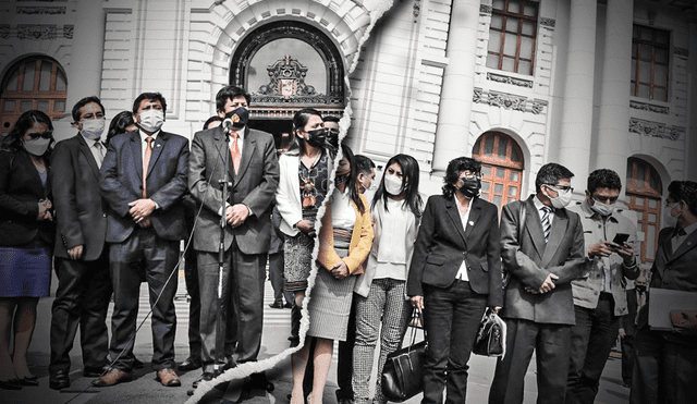 En total, fueron 15 los legisladores que renunciaron a la bancada de Perú Libre en lo que va de la gestión de Pedro Castillo. Foto: composición de Fabrizio Oviedo / La República
