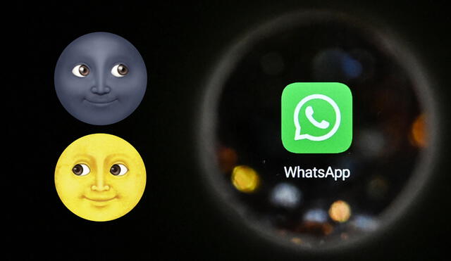 Los emoticones de luna mantienen vigencia desde que la el aplicativo de mensajes se fundó. Foto: composición AFP
